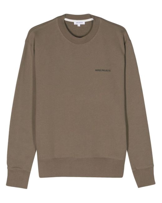 Norse Projects Brown Ame Organic Cotton Sweatshirt for men