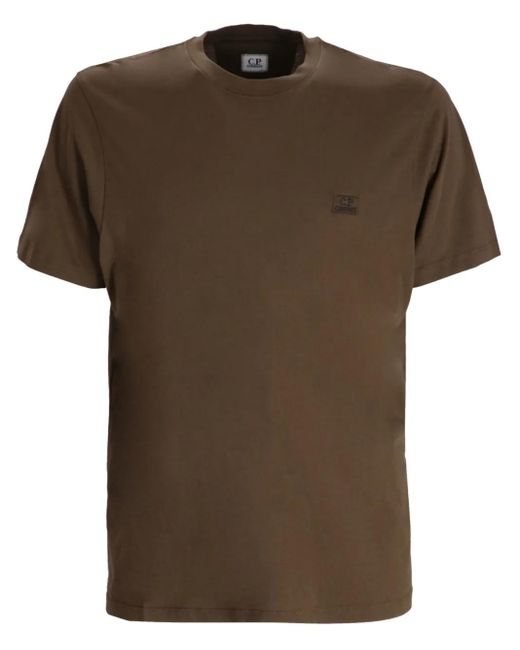 メンズ C P Company ロゴ Tシャツ Brown
