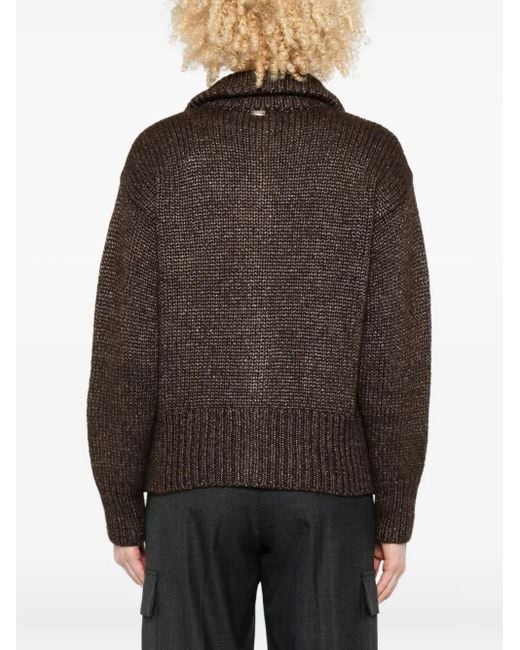 Cárdigan con botones Herno de color Brown