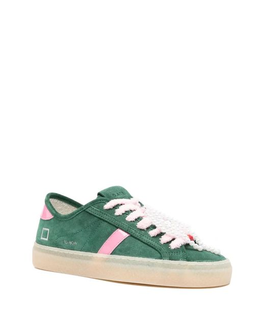 Date Green Tender Bow Sneakers