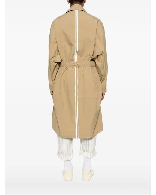 Mordecai Natural Double-Breasted Belted Trench Coat for men