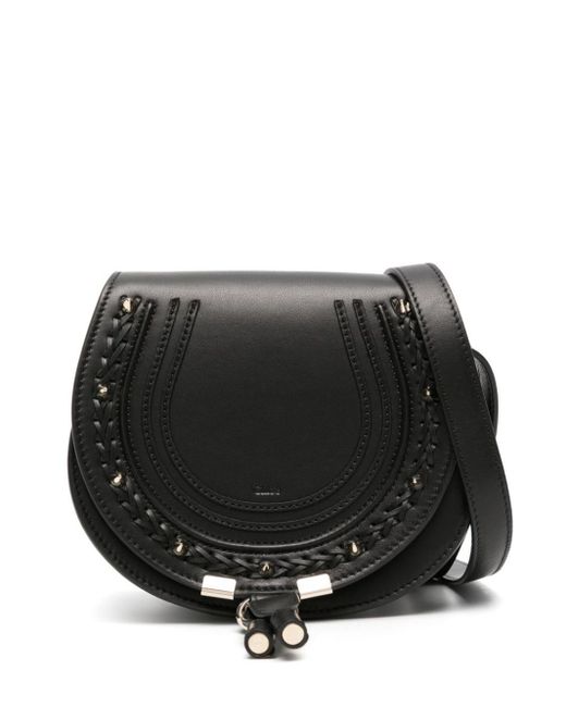 Chloé Black Small Marcie Crossbody Bag