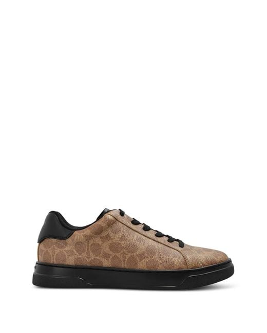 COACH Brown High Line Sneakers for men