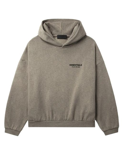 Felpa Con Cappuccio E Logo di Fear Of God in Gray da Uomo