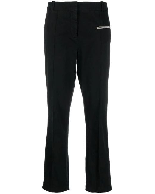 Fabiana Filippi Black Straight-Leg Trousers