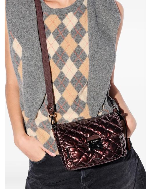 Bandolera Crosby Lock Pequeña MZ Wallace de color Purple
