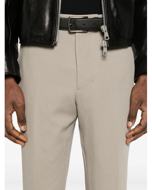 AMI Pantalon Van Scheerwol in het Natural voor heren