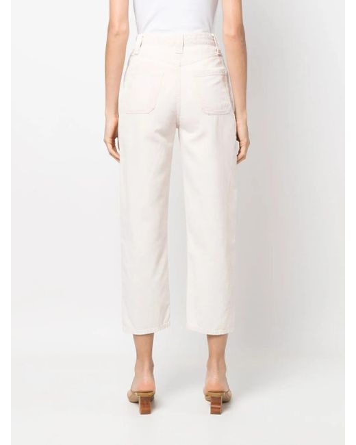 IRO White Liouquet Cropped Jeans
