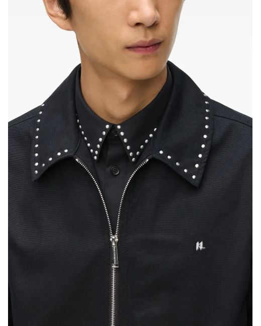 Karl Lagerfeld Black Karl Dna Studded Jacket for men