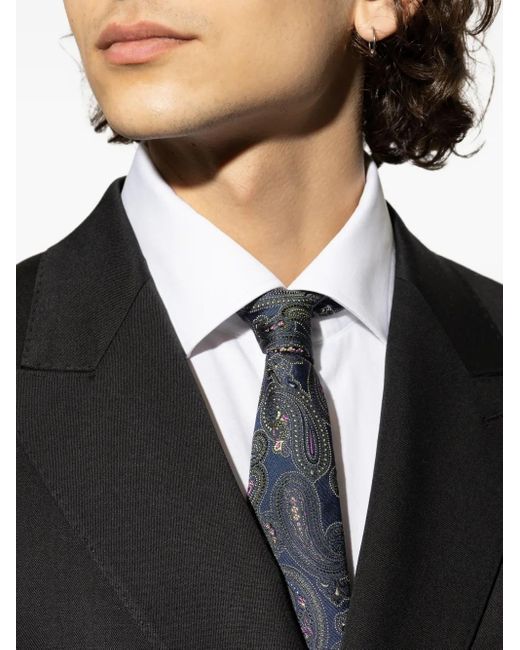 Etro Blue Silk Tie for men