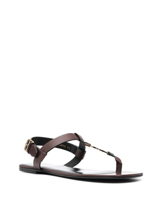 Saint Laurent White Cassandra Sandals for men