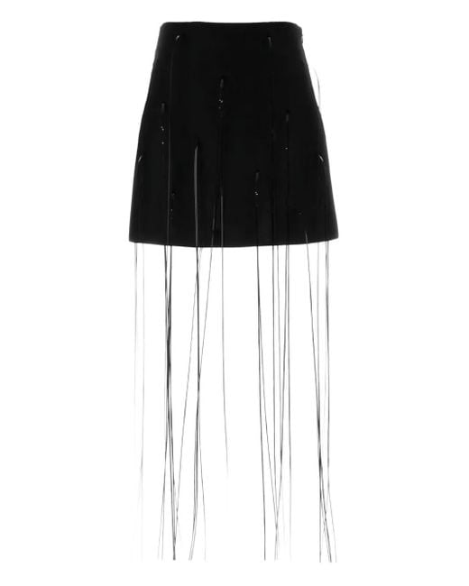 Jil Sander A-Lijn Mini-Rok in het Black