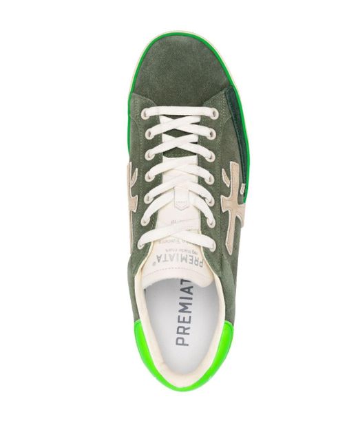 Premiata Steven Low-top Sneakers in het Green voor heren