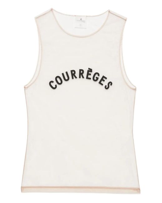 Courreges Natural Illusion Tulle Top
