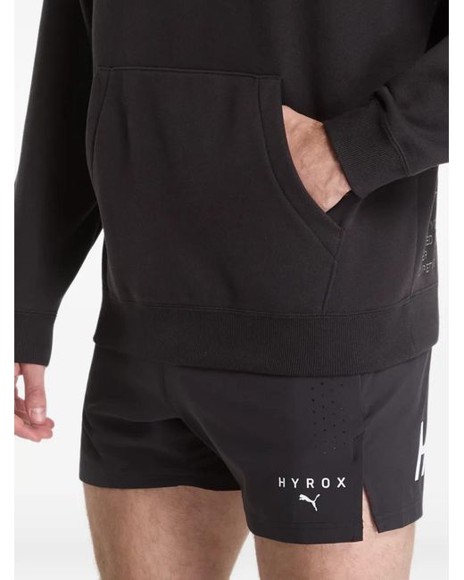 PUMA Black X Hyrox Heavyweight Hoodie for men