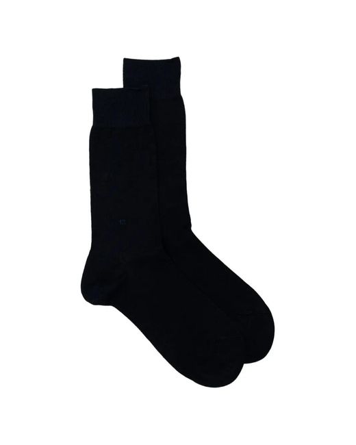 Zegna Black Logo-Print Mid-Calf Socks
