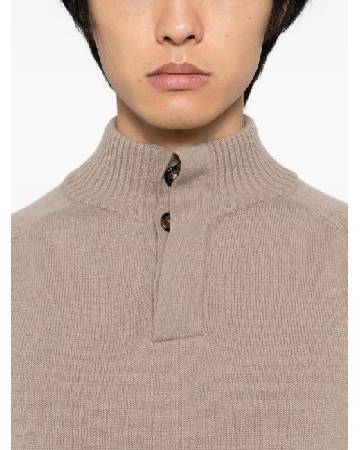Aurélien Natural City Button Jumper for men