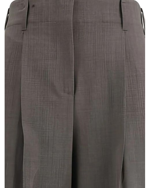P.A.R.O.S.H. Gray Plissierte Hose