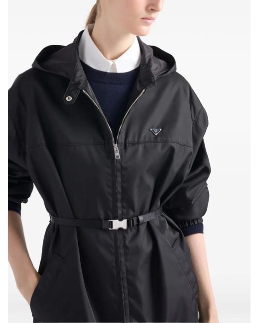 Abrigo Re-Nylon Prada de color Black