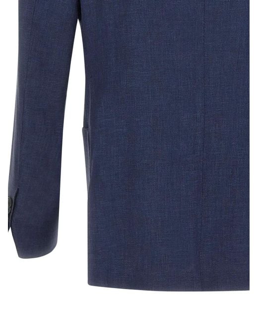 Blazer Lello Barba Napoli pour homme en coloris Blue