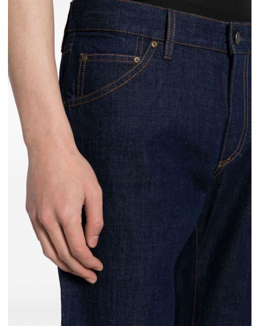Dolce & Gabbana Blue Low-rise Denim Shorts for men
