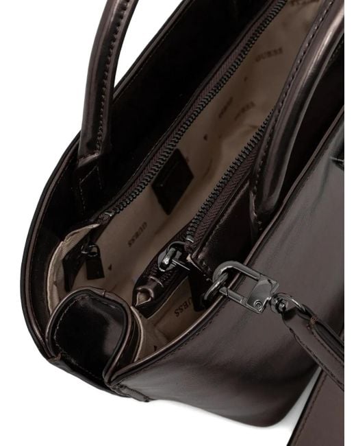 Guess Brown Bolena Charm-Detail Tote Bag