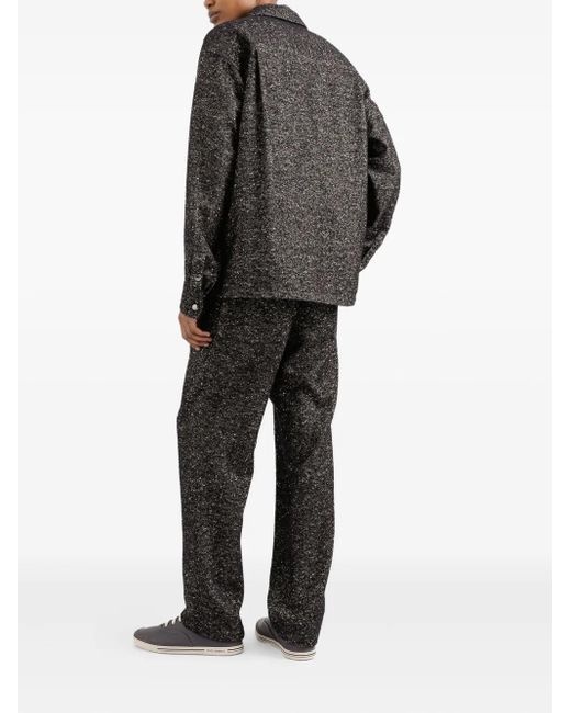 Dolce & Gabbana Gray Side-Pockets Drawstring Trousers for men