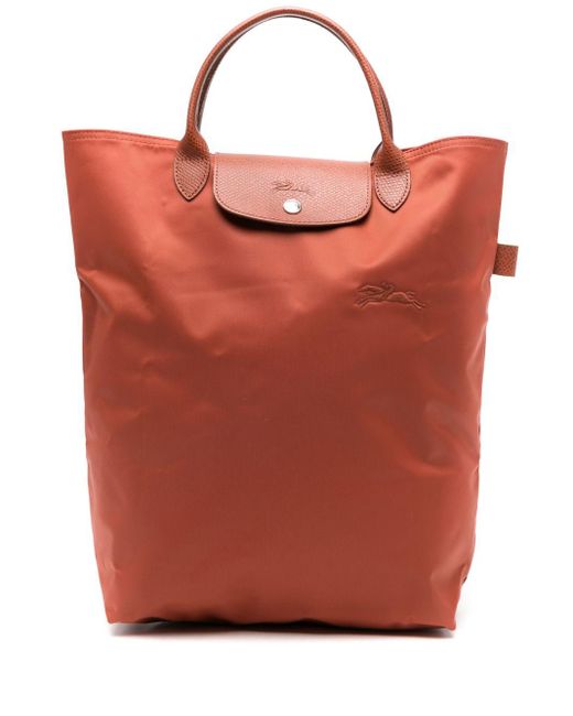 Longchamp Red Medium Le Pliage Tote Bag