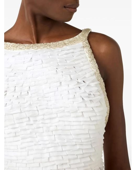 Elisabetta Franchi Natural Carpet Dress