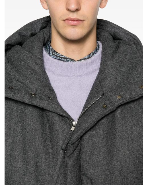 Plumífero Con Capucha LC23 de hombre de color Gray