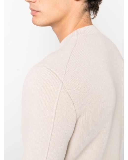 Lanvin Pink Crew-neck Wool-cashmere Jumper for men