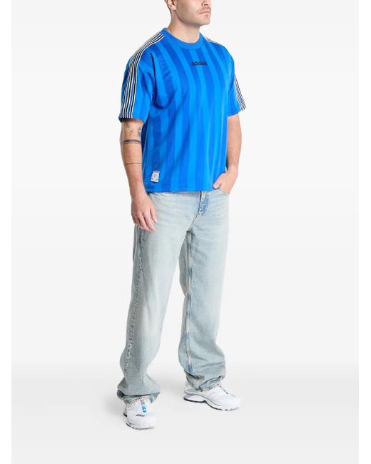 Adidas Blue Striped Jersey for men