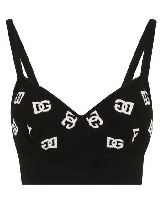 Dolce & Gabbana Black Sleeveless Tops