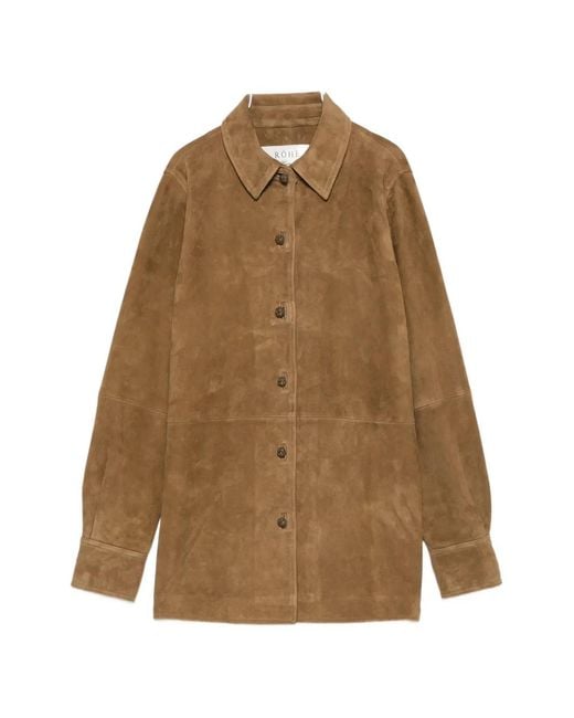 Rohe Natural Mandarin-Fastening Coat
