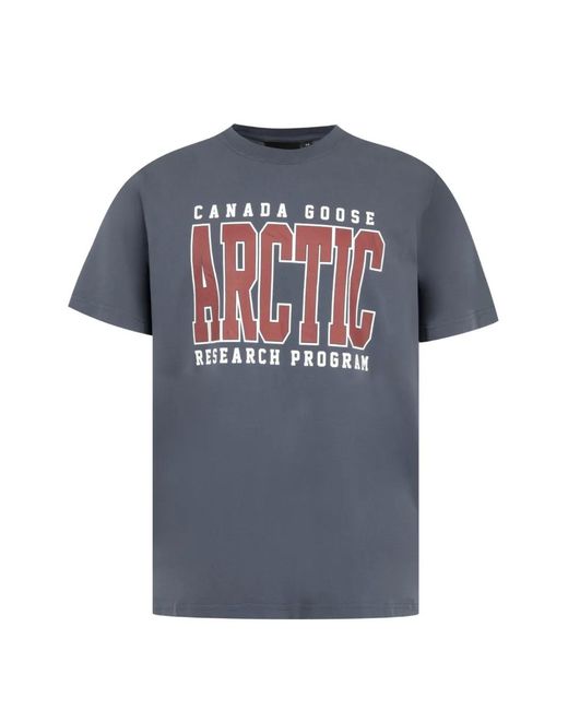 Canada Goose Gray Ocra Arctic Logo-Print T-Shirt for men
