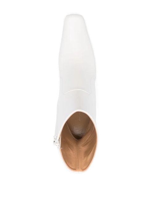 J.W. Anderson White 120Mm Sculpted-Heel Leather Boots