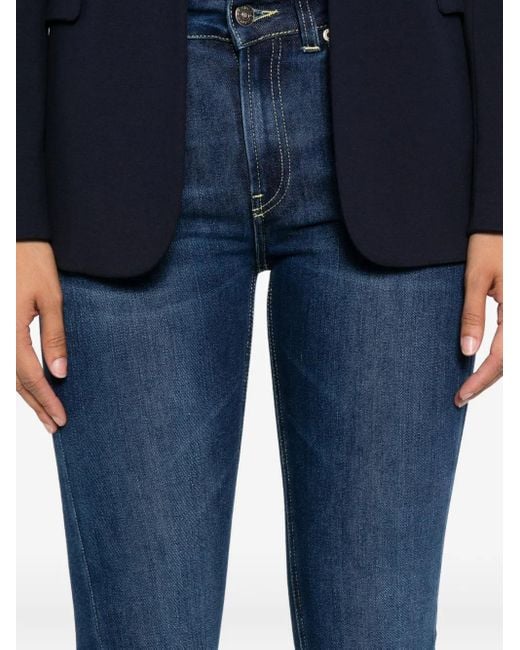 Dondup Blue Five-Pocket Flared Jeans