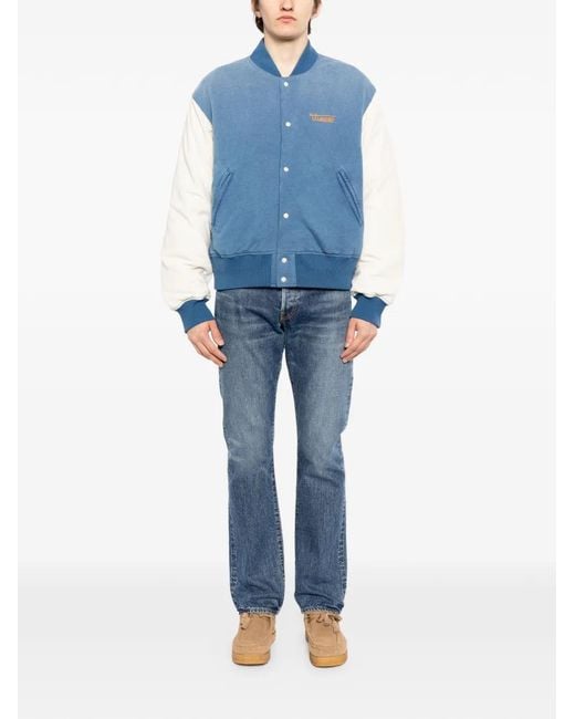 Visvim Blue Varsity Era Down Jacket for men