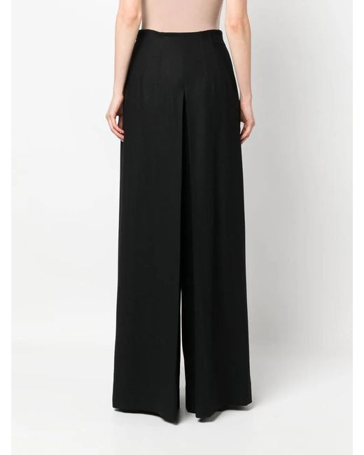 Alberta Ferretti Black High Waist Trousers