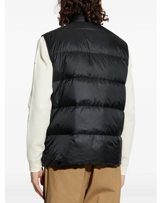 Moncler Black Sleeveless Logo Jacket for men