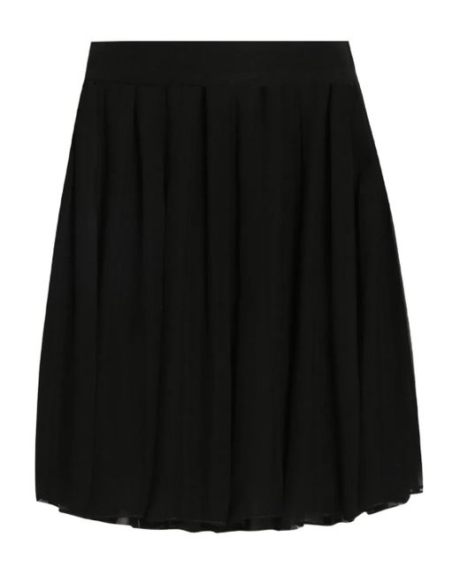Dolce & Gabbana Black Mini Pleated Skirt