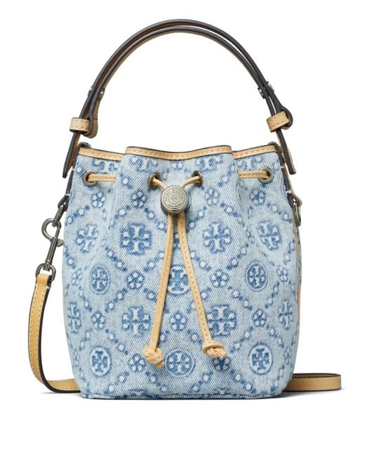 Tory Burch T Monogram バケットバッグ Blue