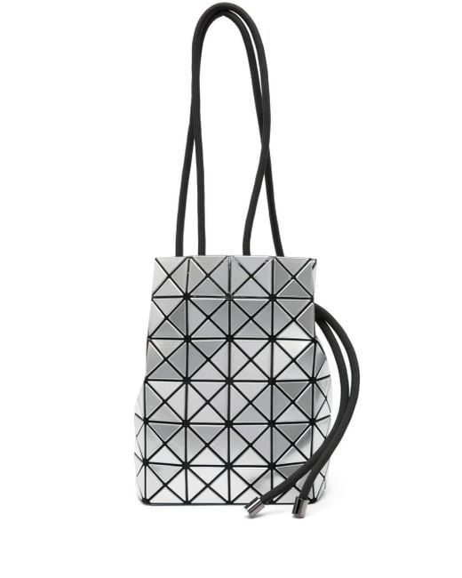Bao Bao Issey Miyake White Wring Geometric-panelled Bucket Bag