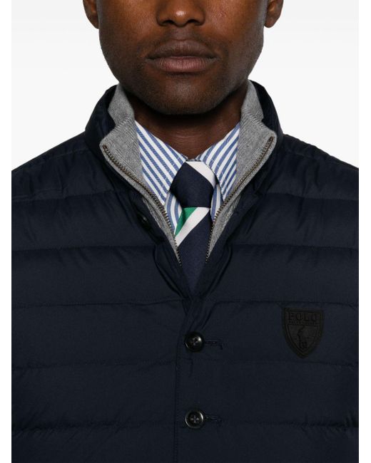 Polo Ralph Lauren Blue Recycled Padded Quilted Gilet for men