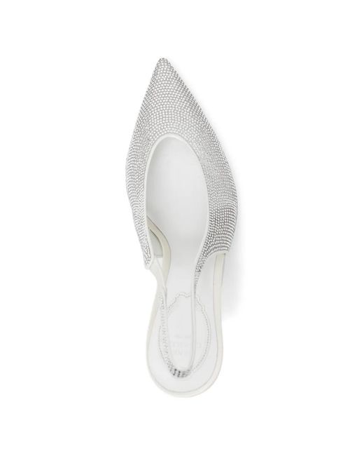 Rene Caovilla White Jinny Slingback 80
