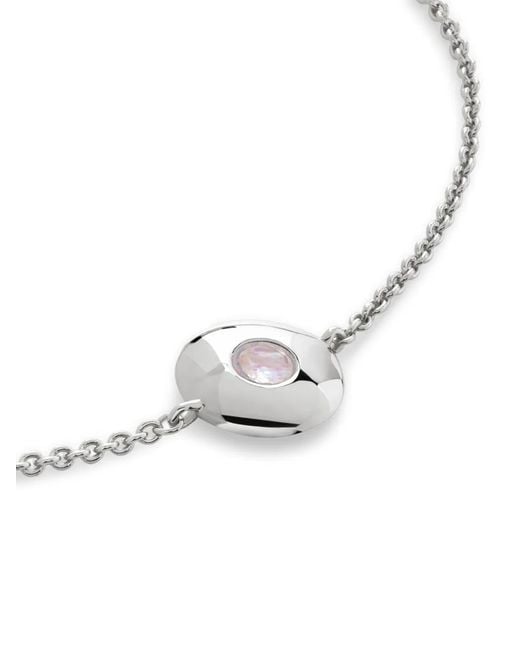 Monica Vinader White June Birthstone Bracelet