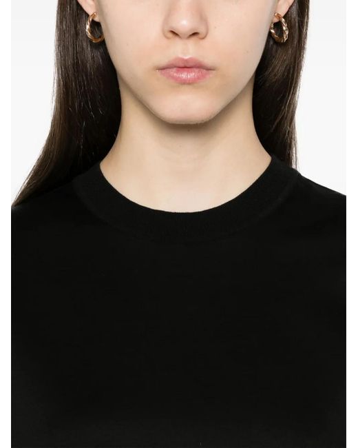 Max Mara Black Cotton T-Shirt
