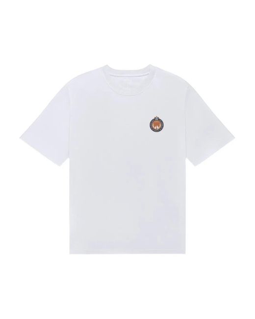 Malbon Golf White Bermuda Maxwell T-Shirt for men