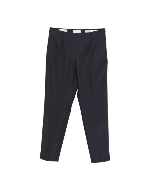 Peserico Blue Pressed-Crease Tapered Trousers