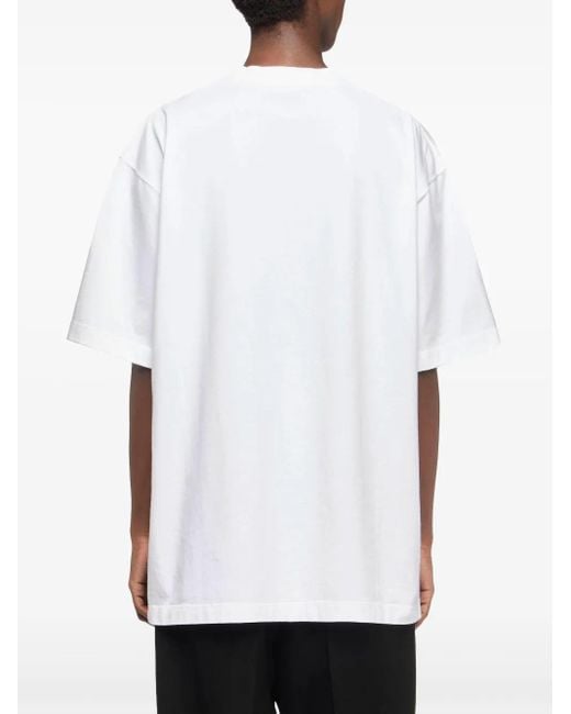 J.W. Anderson White T-Shirt Mit Diorama-Print